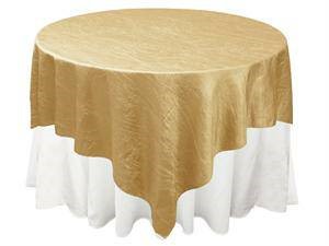 Gold Crinkle Square Tablecloth
